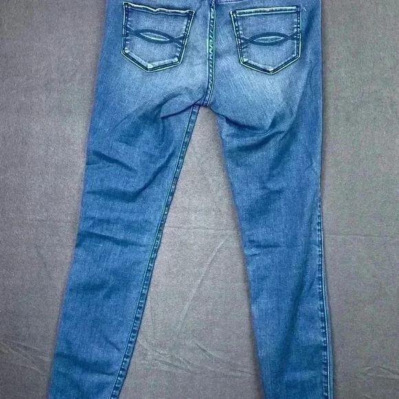 Abercrombie & Fitch jeans Women’s 2R 26/29 blue denim tapered stretch - Picture 7 of 9